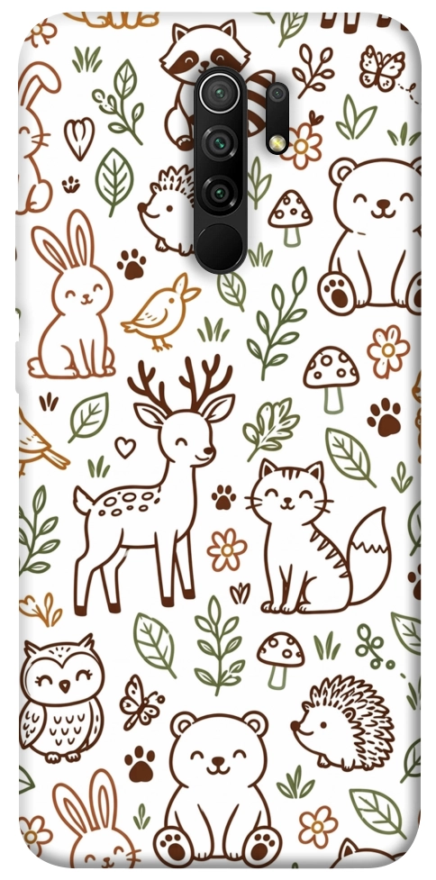 Чехол Wildlife pattern для Xiaomi Redmi 9
