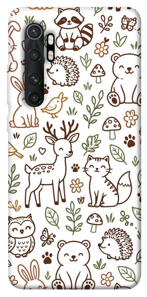 Чехол Wildlife pattern для Xiaomi Mi Note 10 Lite