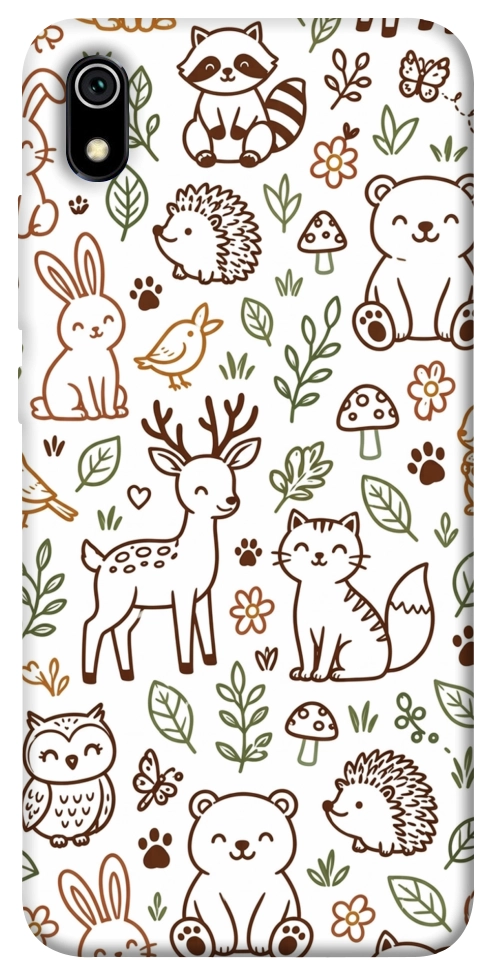Чехол Wildlife pattern для Xiaomi Redmi 7A
