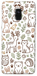 Чехол Wildlife pattern для Galaxy A8 (2018)