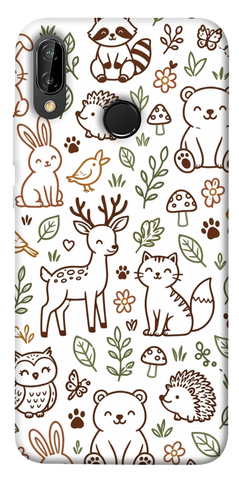 Чохол Wildlife pattern для Huawei P20 Lite