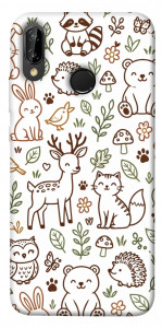Чехол Wildlife pattern для Huawei P20 Lite