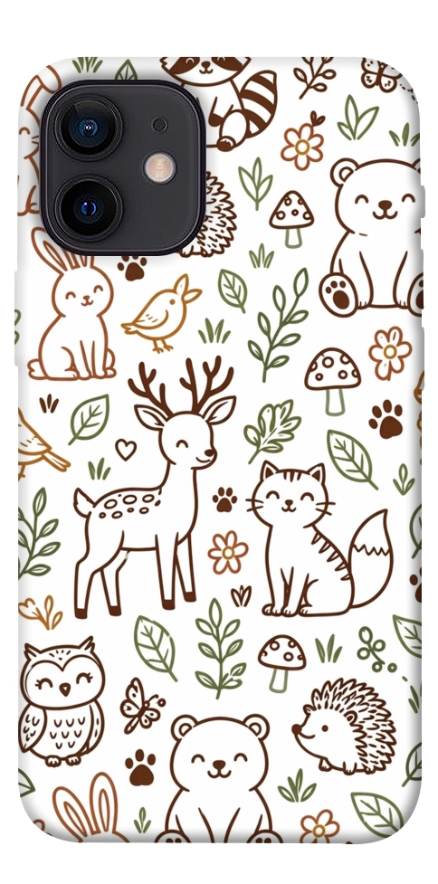 Чохол Wildlife pattern для iPhone 12 mini