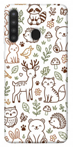 Чехол Wildlife pattern для Galaxy A21