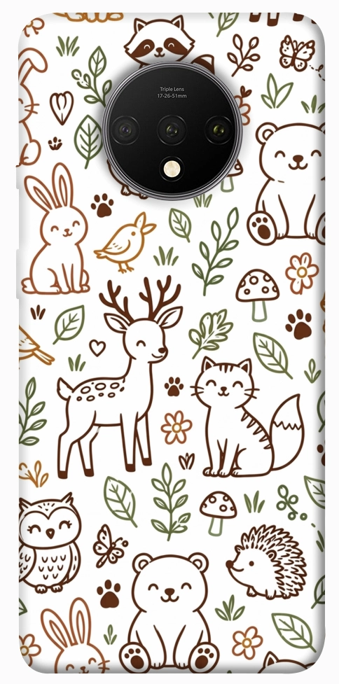Чехол Wildlife pattern для OnePlus 7T