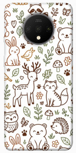 Чехол Wildlife pattern для OnePlus 7T