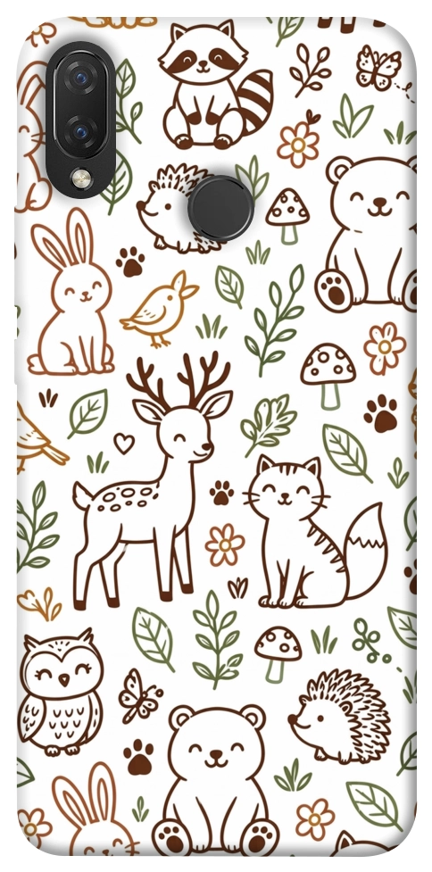 Чехол Wildlife pattern для Huawei Nova 3i