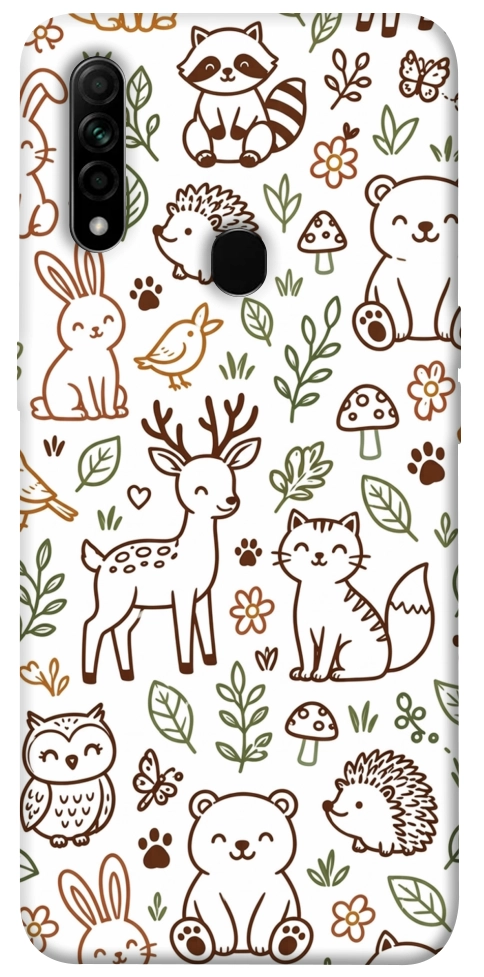 Чехол Wildlife pattern для Oppo A31