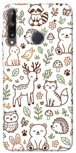 Чехол Wildlife pattern для Huawei P40 Lite E