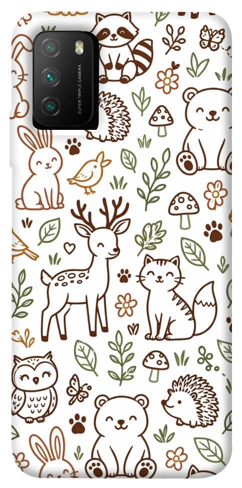 Чехол Wildlife pattern для Xiaomi Poco M3
