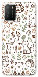 Чехол Wildlife pattern для Xiaomi Poco M3