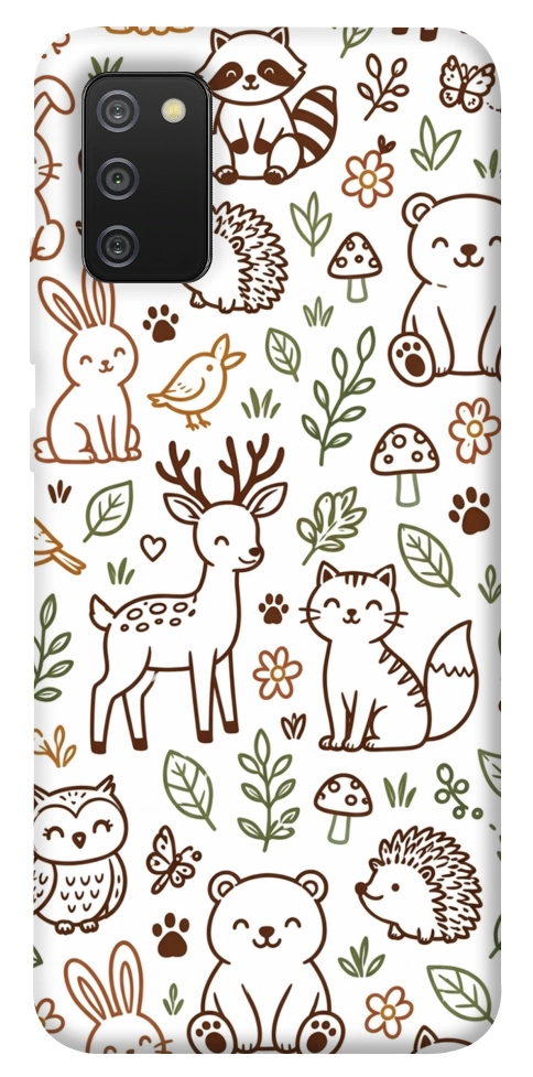Чехол Wildlife pattern для Galaxy A02s