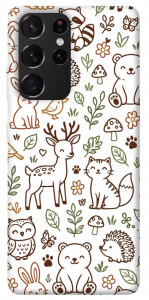 Чехол Wildlife pattern для Galaxy S21 Ultra