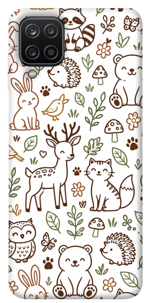 Чехол Wildlife pattern для Galaxy A12