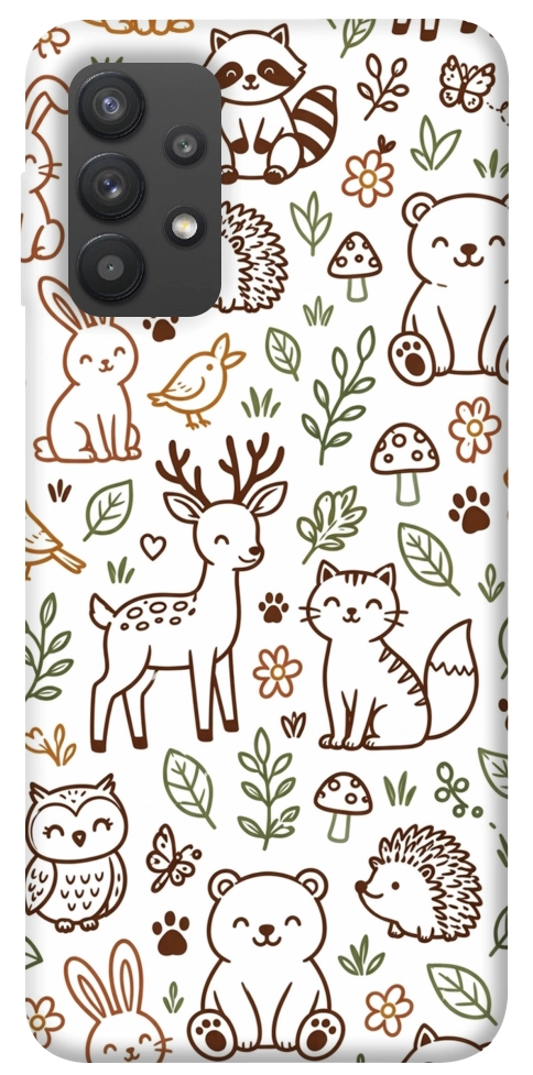 Чехол Wildlife pattern для Galaxy A32 4G