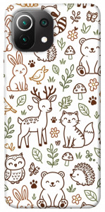 Чехол Wildlife pattern для Xiaomi Mi 11 Lite