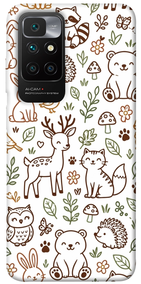 Чехол Wildlife pattern для Xiaomi Redmi 10