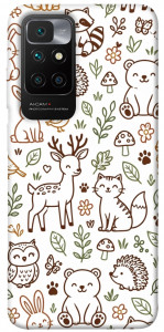 Чехол Wildlife pattern для Xiaomi Redmi 10
