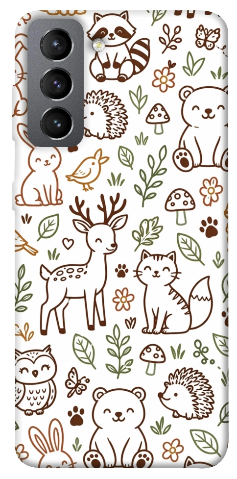 Чехол Wildlife pattern для Galaxy S21 FE