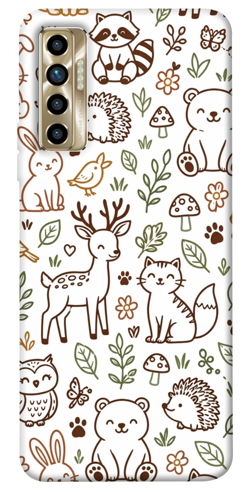 Чохол Wildlife pattern для TECNO Camon 17P