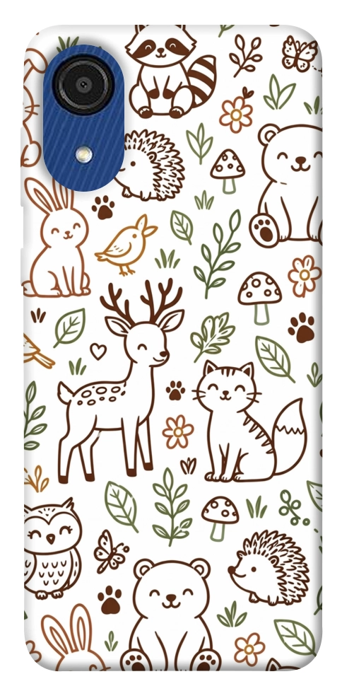 Чехол Wildlife pattern для Galaxy A03 Core