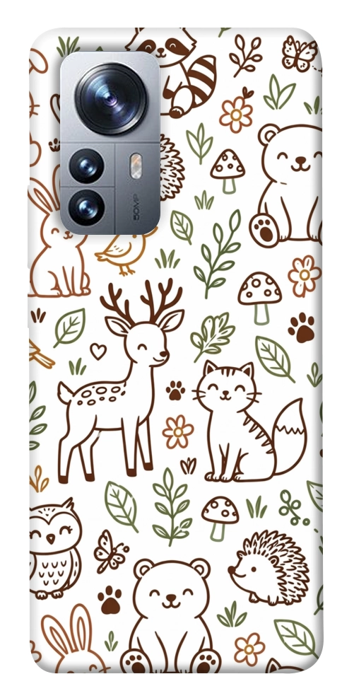 Чехол Wildlife pattern для Xiaomi 12