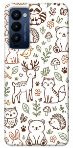 Чохол Wildlife pattern для Tecno Camon 18
