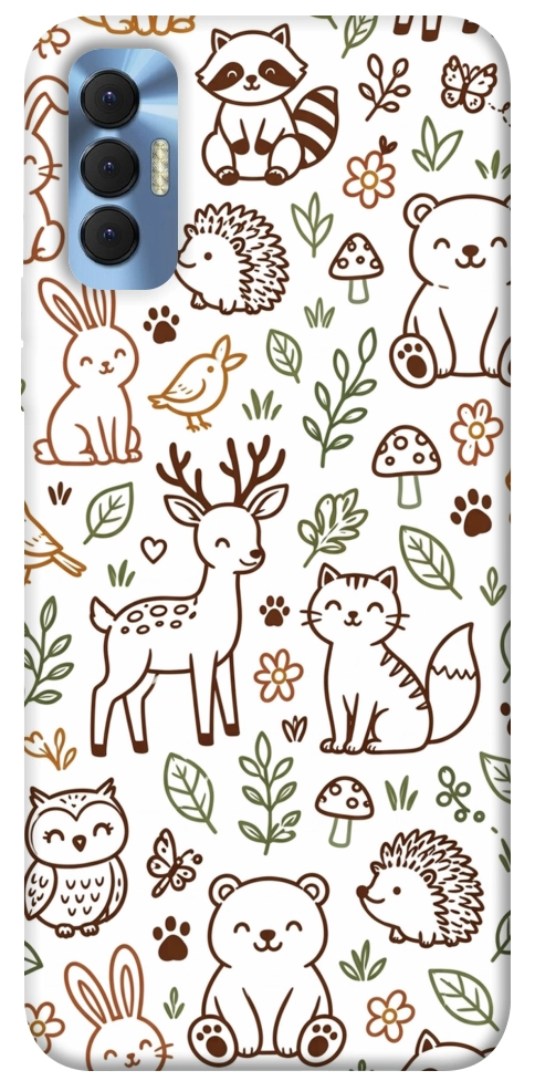 Чехол Wildlife pattern для TECNO Spark 8P