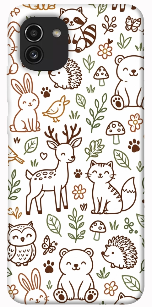 Чехол Wildlife pattern для Galaxy A03