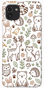 Чехол Wildlife pattern для Galaxy A03