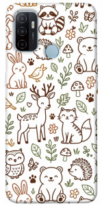 Чехол Wildlife pattern для Oppo A53