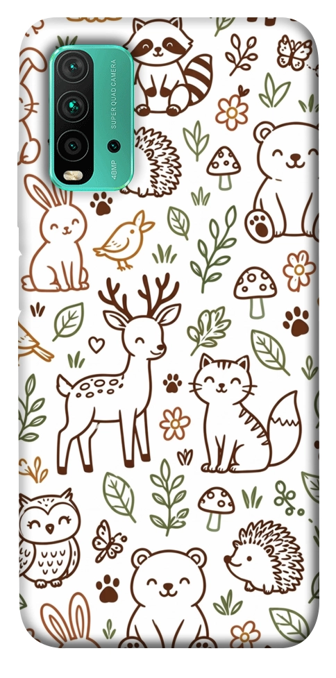 Чохол Wildlife pattern для Xiaomi Redmi Note 9 4G
