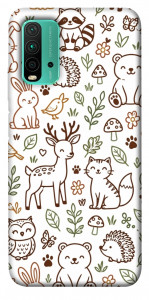 Чохол Wildlife pattern для Xiaomi Redmi Note 9 4G