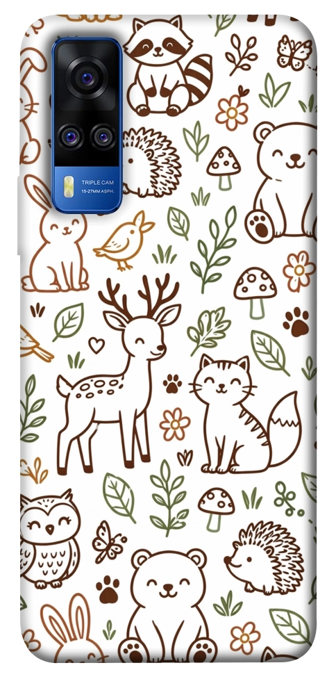 Чехол Wildlife pattern для Vivo Y51a
