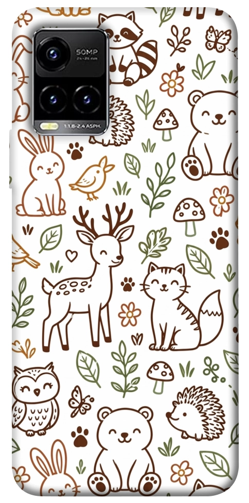 Чехол Wildlife pattern для Vivo Y21