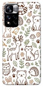 Чехол Wildlife pattern для Xiaomi Redmi Note 11 5G