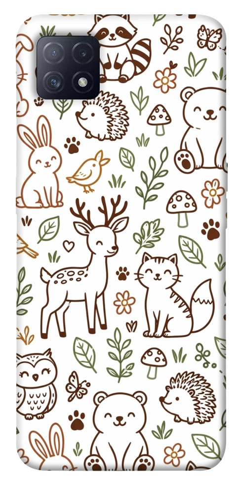 Чехол Wildlife pattern для Oppo A73 5G