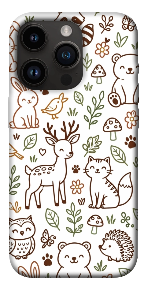 Чехол Wildlife pattern для iPhone 14 Pro