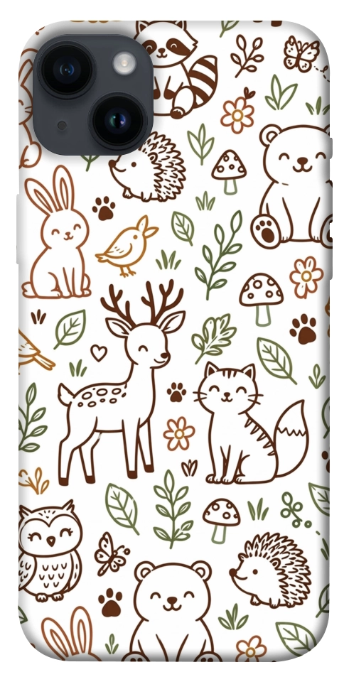 Чехол Wildlife pattern для iPhone 14 Plus