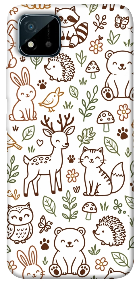 Чехол Wildlife pattern для Realme C20