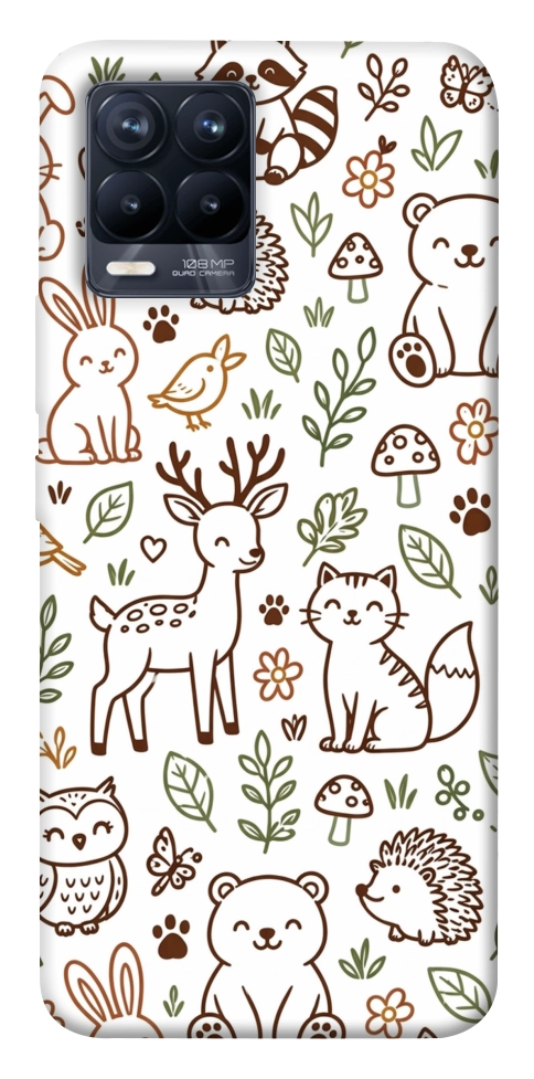 Чехол Wildlife pattern для Realme 8 Pro