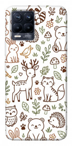 Чехол Wildlife pattern для Realme 8 Pro
