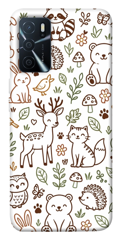 Чехол Wildlife pattern для Oppo A16