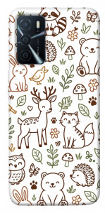 Чехол Wildlife pattern для Oppo A16 4G