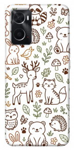 Чехол Wildlife pattern для Oppo A76 4G