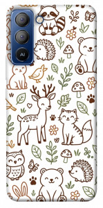 Чехол Wildlife pattern для TECNO Pop 5 Pro
