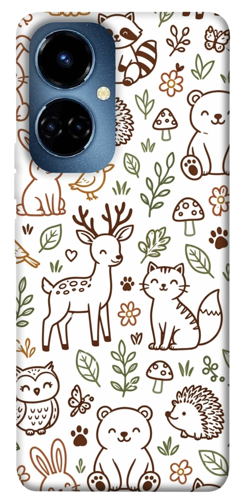 Чехол Wildlife pattern для TECNO Camon 19 (CI6n)