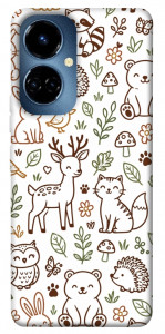 Чехол Wildlife pattern для TECNO Camon 19 (CI6n)