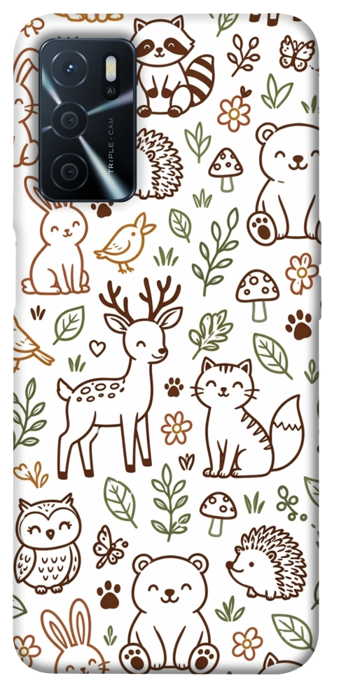 Чехол Wildlife pattern для Oppo A54s
