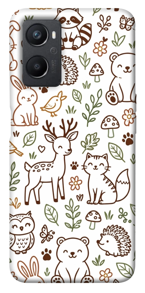 Чехол Wildlife pattern для Oppo A96